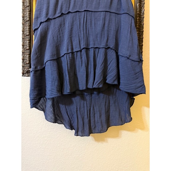 IZ Byer High-Low Navy Blue Skirt - Women's Small - Picture 7 of 10